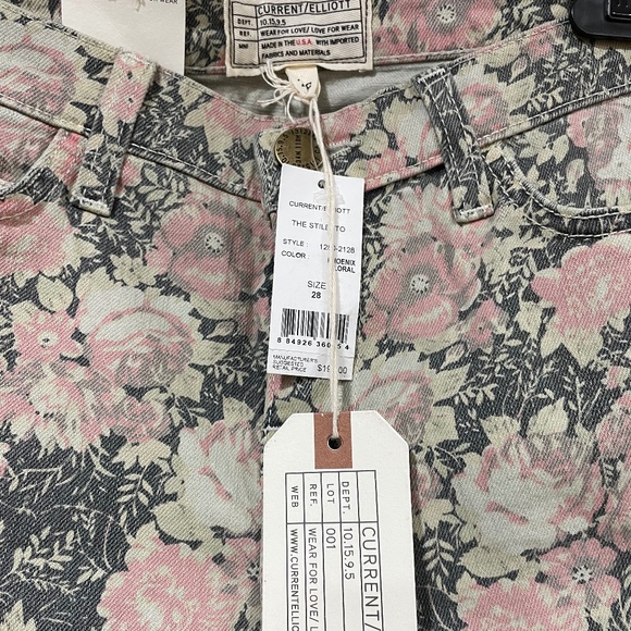 Current Elliott jeans, NWT, size 28 (fit like 27) - Picture 2 of 4